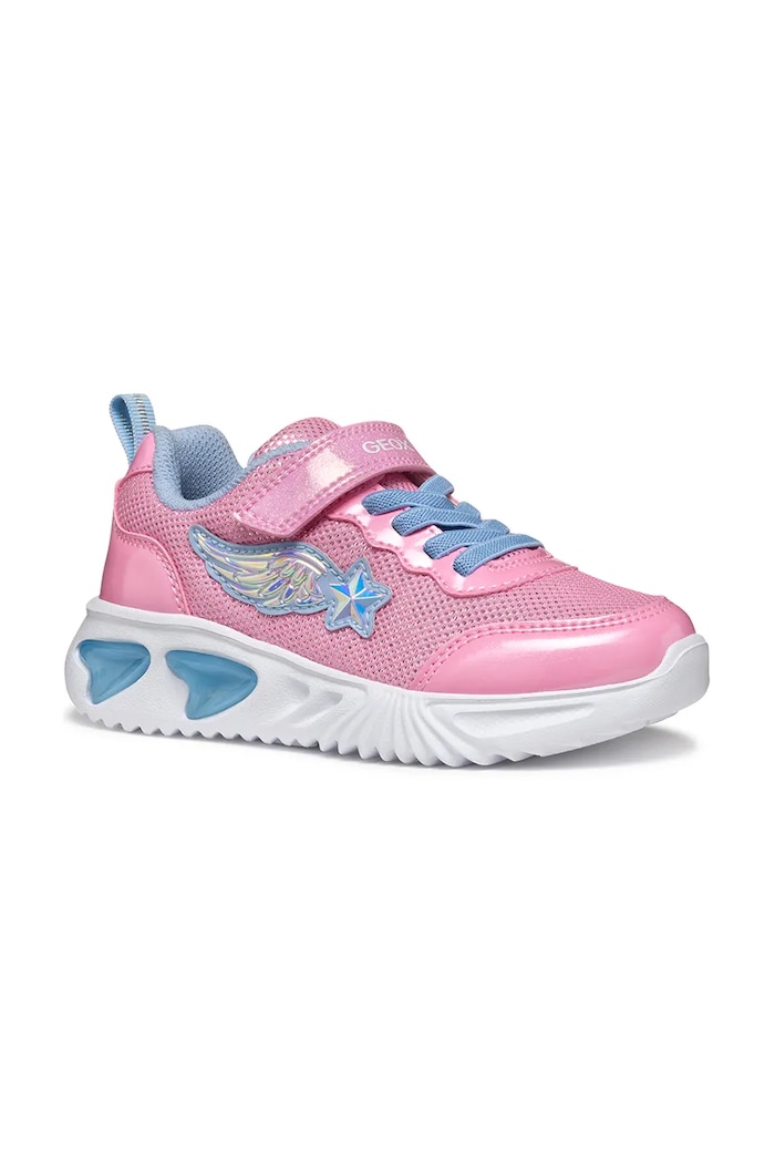 Geox scarpe da ginnastica per bambini ASSISTER tessile rosa J55E9B.0ASKN.24.27