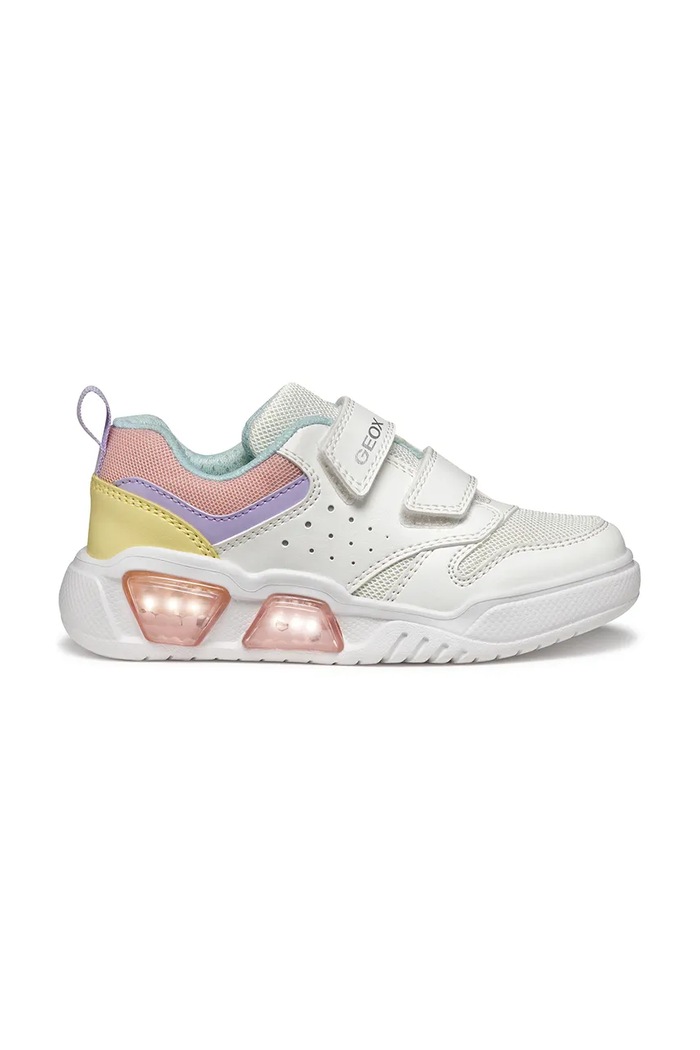 Dziewczynka Geox Sneakersy dziecięce ILLUMINUS J55HPA.014BU.36.38 biały