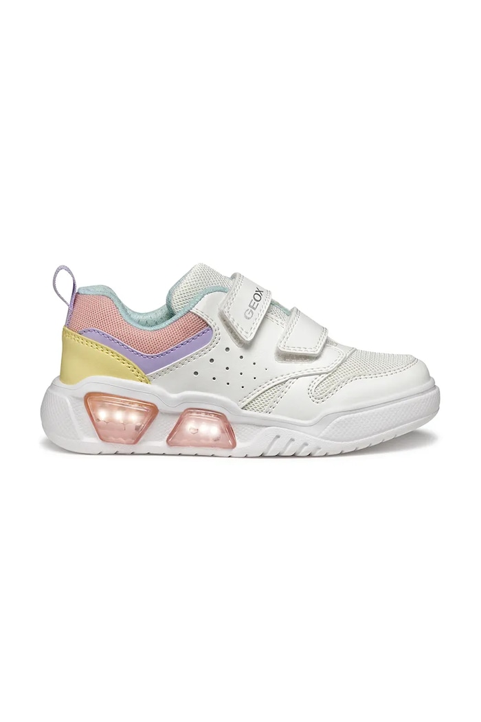 Dziewczynka Geox Sneakersy dziecięce ILLUMINUS J55HPA.014BU.36.38 biały