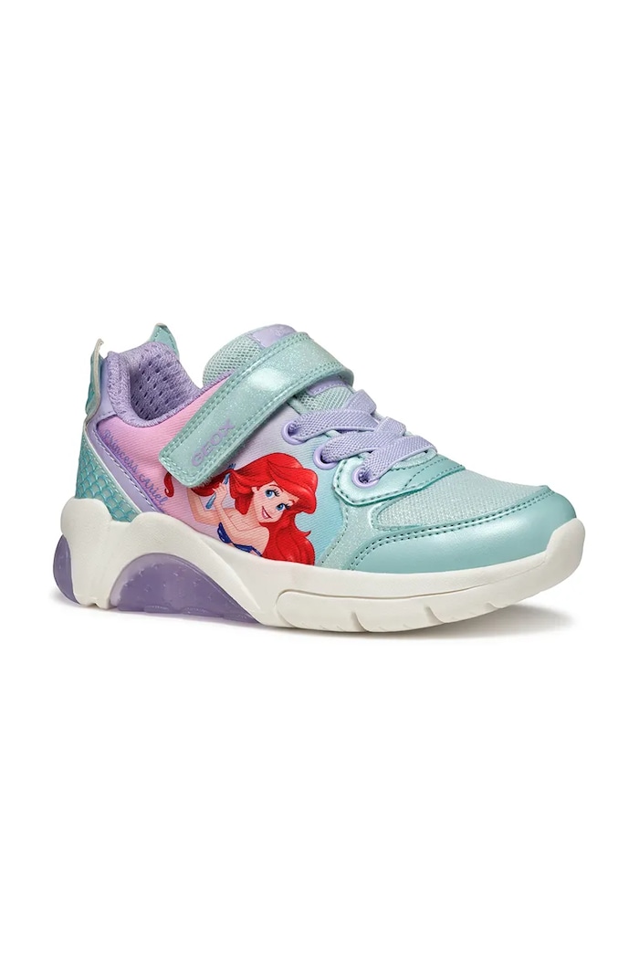 Geox sneakersy dziecięce FADINLIGHT syntetyczny turkusowy J55M4B.0ANKC.24.27