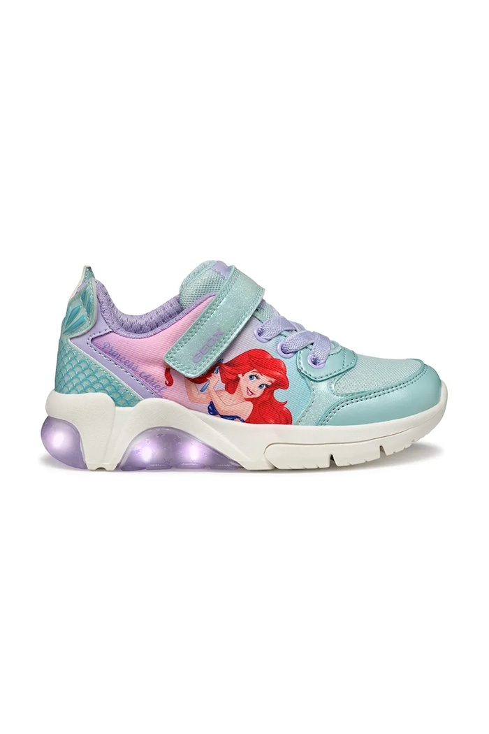 Dziewczynka Geox sneakersy dziecięce FADINLIGHT J55M4B.0ANKC.24.27 turkusowy