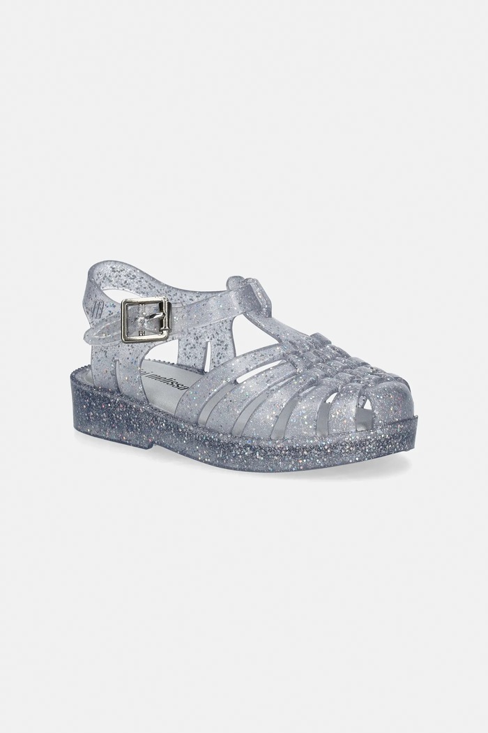 Sandále Melissa POSSESSION SHINY textilný strieborná M.33522