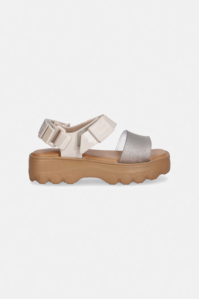 Melissa sandále na platforme detské KICK OFF SANDAL M.35692 béžová SS26
