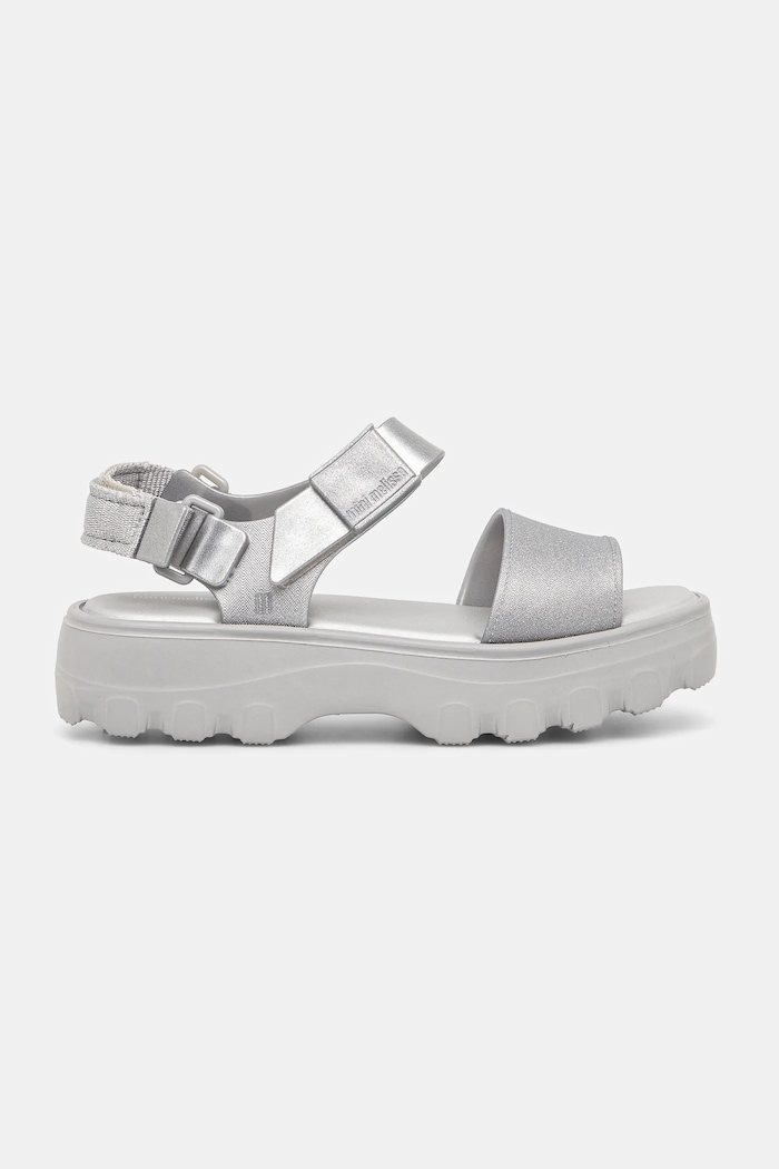 Melissa sandále na platforme detské KICK OFF SANDAL M.35692 strieborná SS26