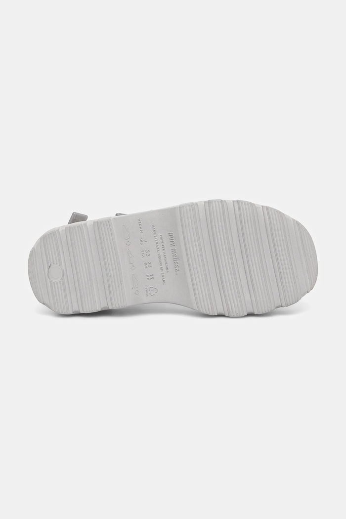 Melissa sandále na platforme detské KICK OFF SANDAL M.35692 strieborná