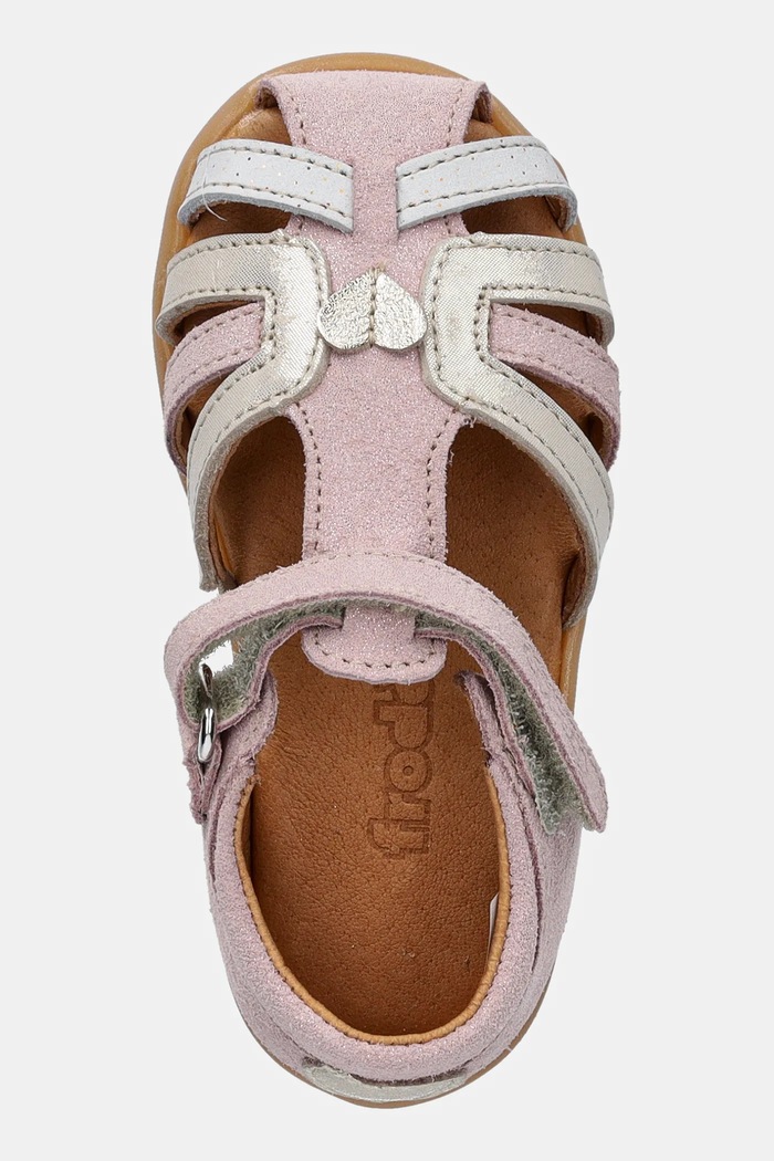 Παιδικά δερμάτινα σανδάλια Froddo DAISY ροζ G2150201.19.24