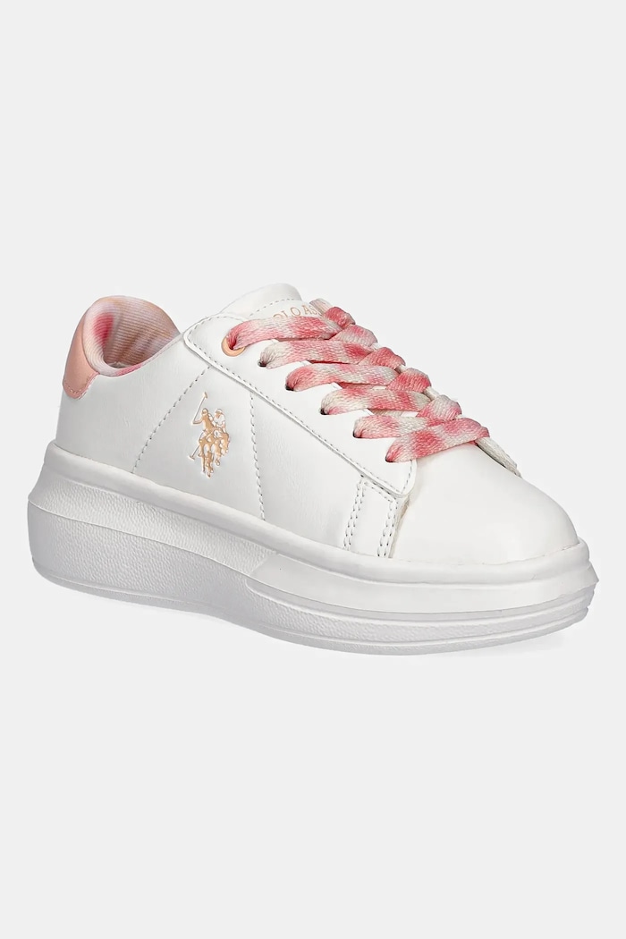 U.S. Polo Assn. sneakersy dziecięce HELIS013 imitacja skóry licowej pomarańczowy HELIS013K.5Y3.27.34