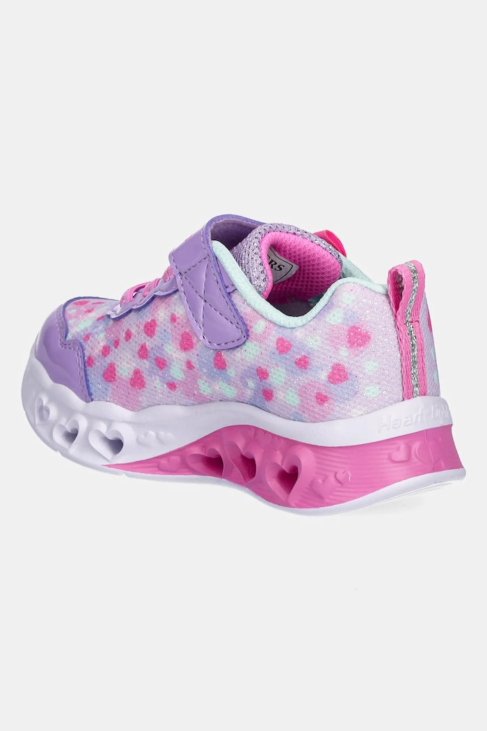 DÍVKA Dětské sneakers boty Skechers FLUTTER HEART LIGHTS 302691N fialová