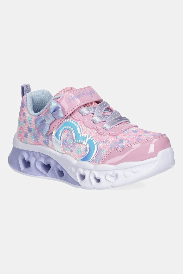 Skechers gyerek sportcipő FLUTTER HEART LIGHTS textil rózsaszín 302691N
