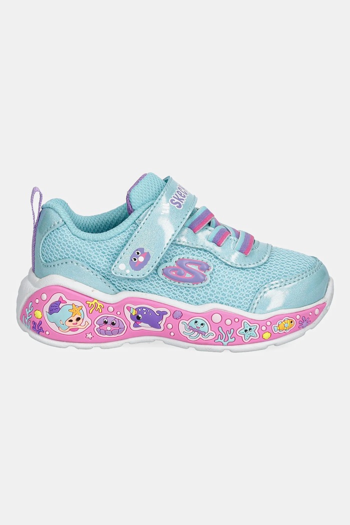 Skechers sneakersy dziecięce PLAY SCENE 303158N turkusowy AW25