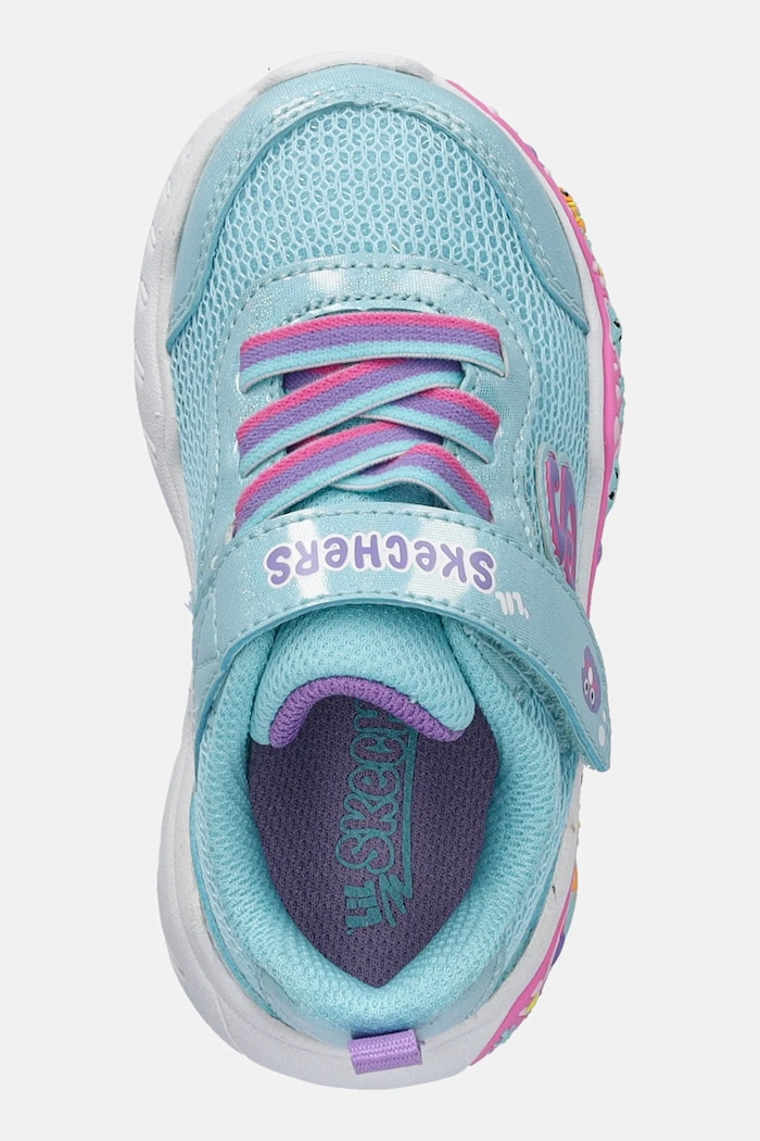 Skechers sneakersy dziecięce PLAY SCENE turkusowy 303158N