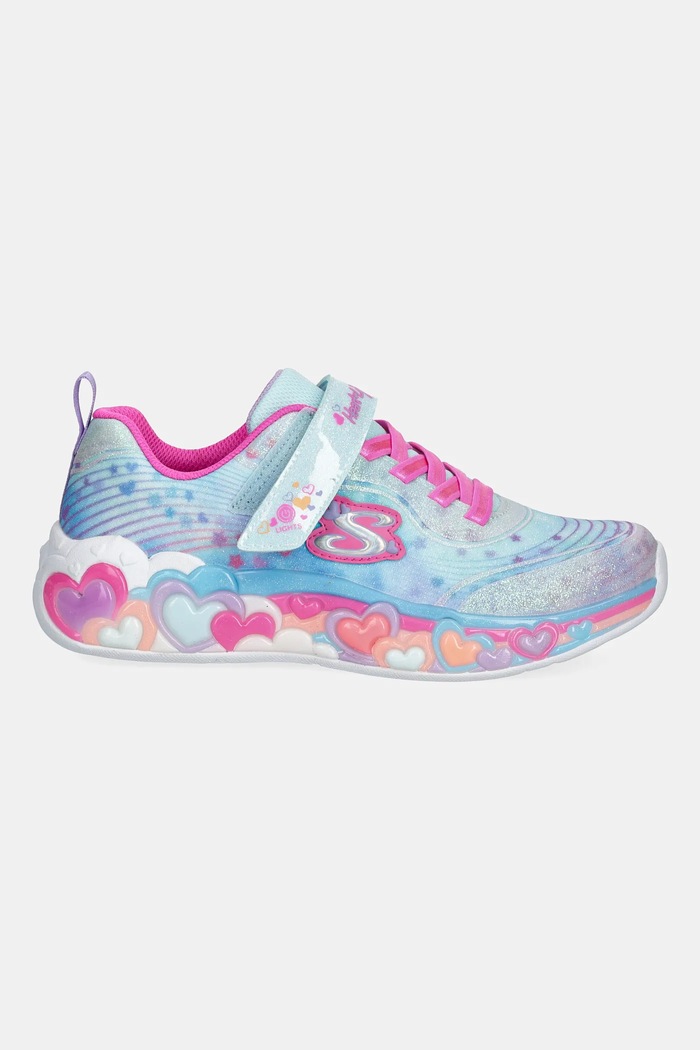Skechers sneakersy dziecięce ETERNAL HEART LIGHTS 302696L turkusowy SS25