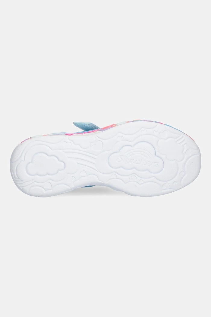 Skechers sneakersy dziecięce ETERNAL HEART LIGHTS 302696L turkusowy