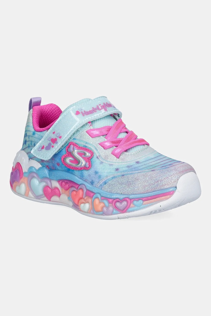 Detské tenisky Skechers ETERNAL HEART LIGHTS textilný tyrkysová 302696N
