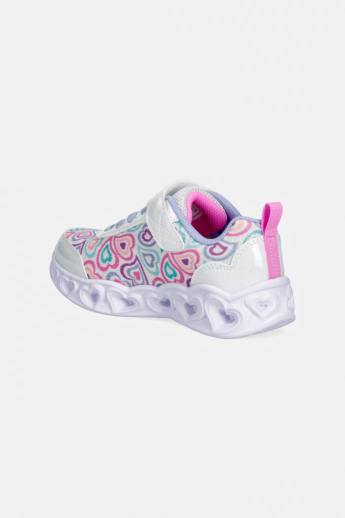 Κοριτσίστικα Παιδικά sneakers Skechers HEART LIGHTS 303257L ασημί