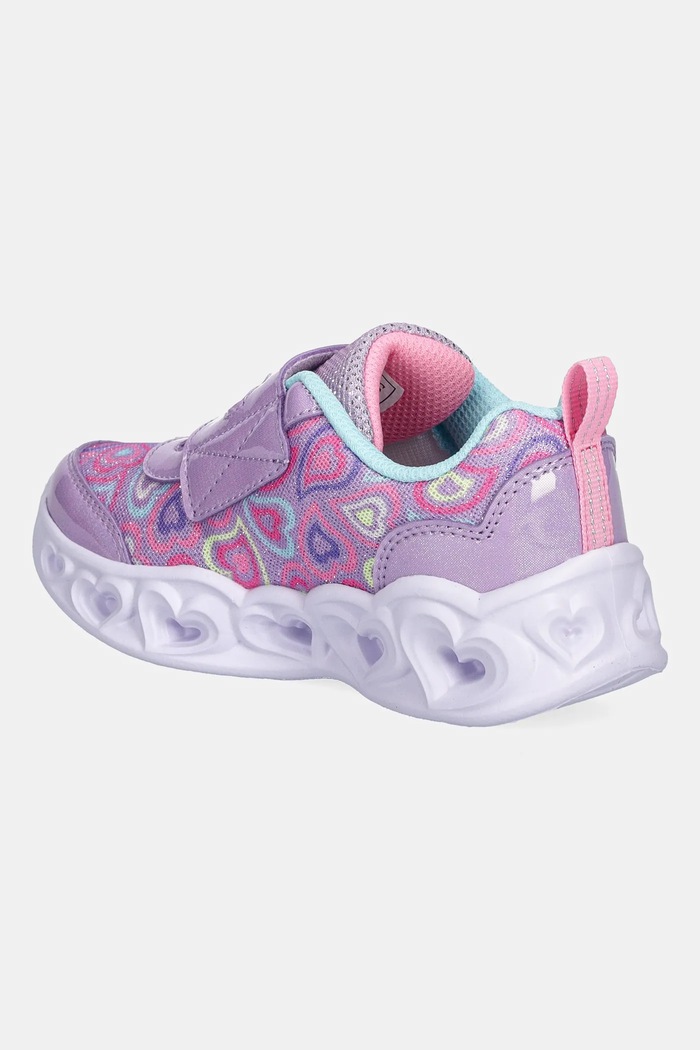 Dziewczynka Skechers Sneakersy dziecięce S LIGHTS HEART LIGHTS 303258N fioletowy