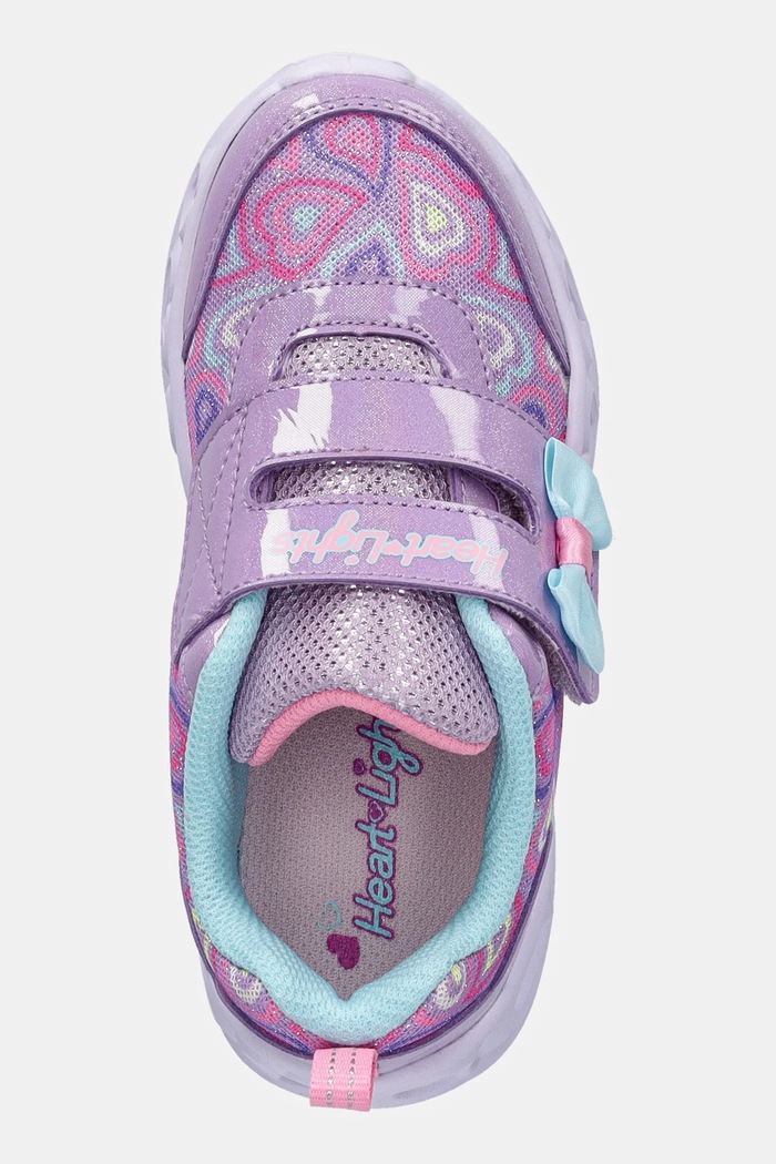 Sneakersy dziecięce S LIGHTS HEART LIGHTS Skechers 303258N fioletowy
