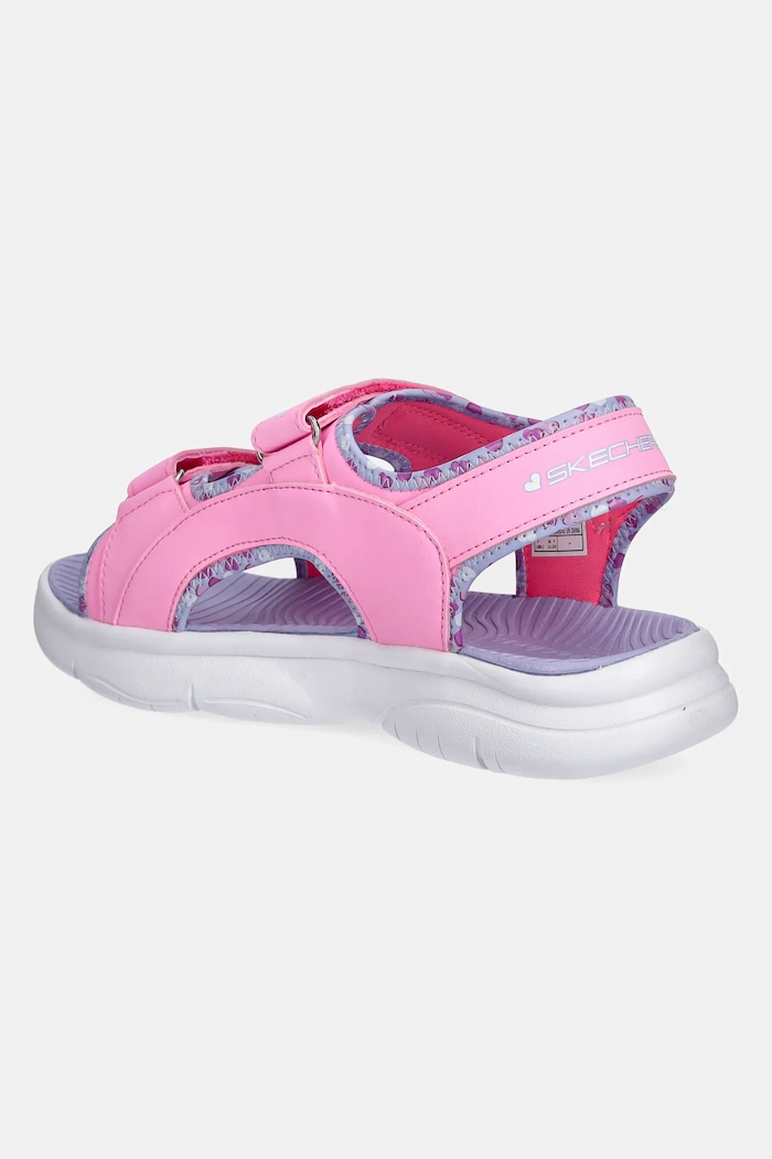 Deklice Otroški sandali Skechers FLEX SPLASH - HEART GALORE 303049L roza
