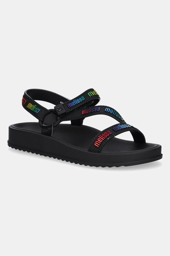 Dětské sandály Melissa STRIPES M LOVER INF černá M.35958