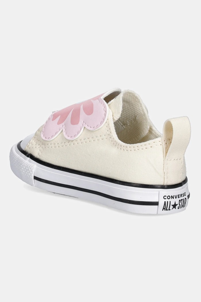 Dziewczynka Converse tenisówki dziecięce CHUCK TAYLOR ALL STAR ONE STRAP A13452C beżowy