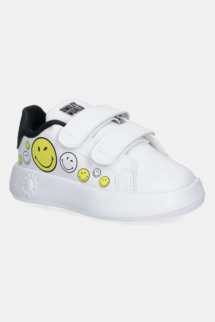 Dětské sneakers boty adidas ADVANTAGE SMILEY textilní bílá IH6257