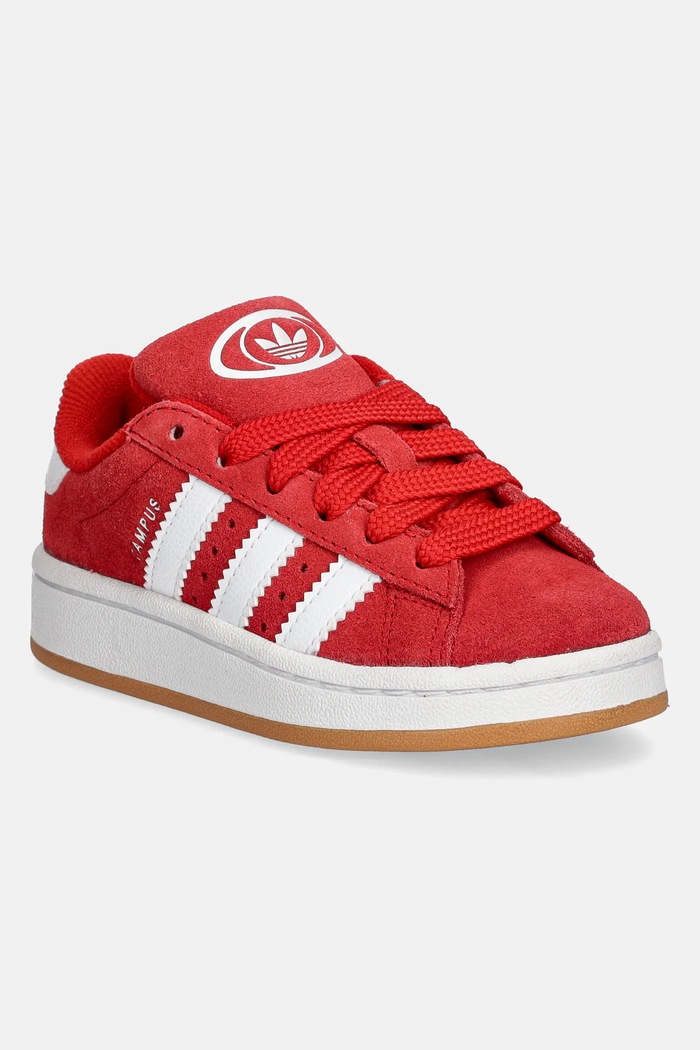 Detské tenisky adidas Originals CAMPUS 00s semišová koža červená JI4329