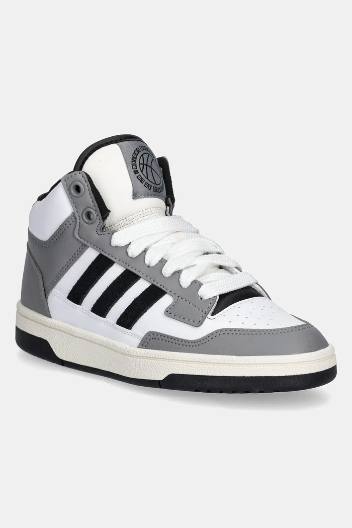 Dětské sneakers boty adidas Originals RAPID COURT MID semišová kůže šedá JR0191