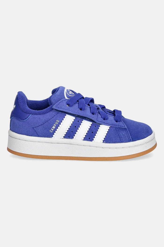 Dječje tenisice od brušene kože adidas Originals CAMPUS 00s JR5787 plava AW25