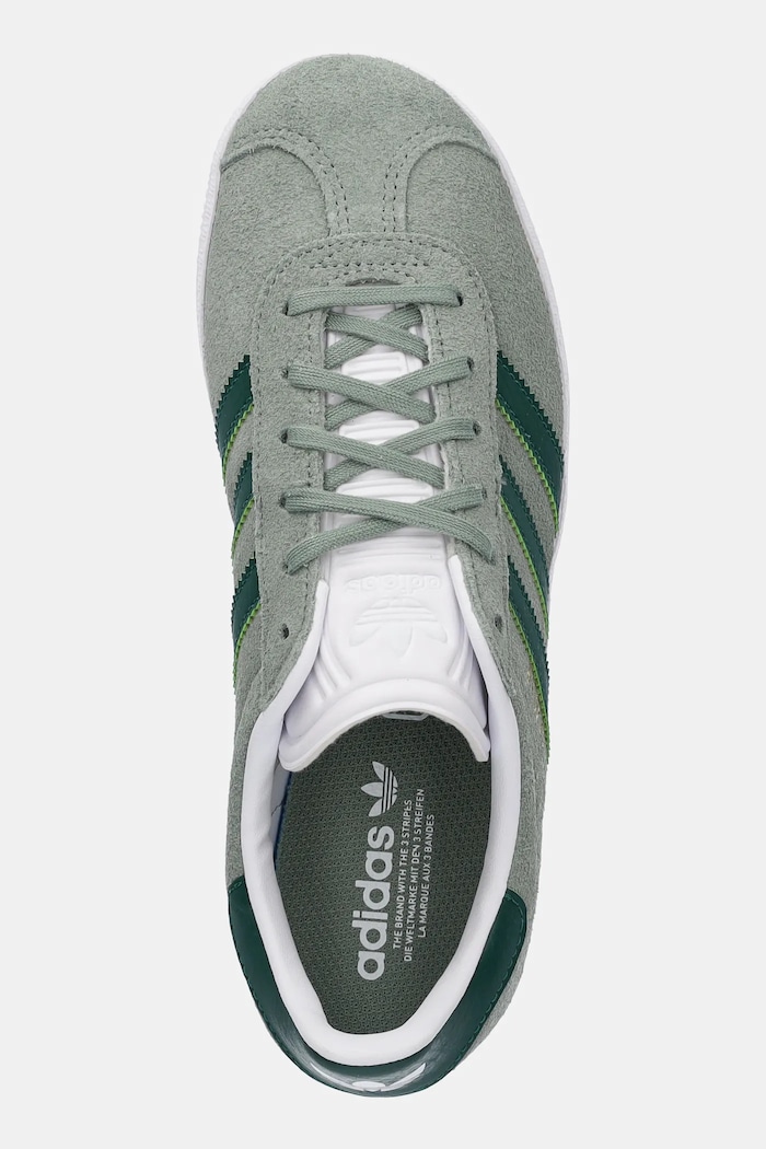 adidas Originals sneakersy zamszowe dziecięce GAZELLE zielony JP5540