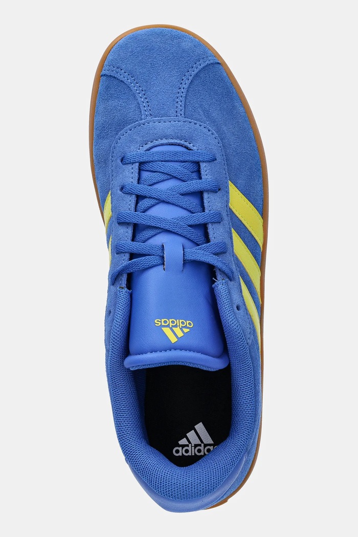 adidas sneakers din piele intoarsă VL COURT 3.0 albastru JH8723