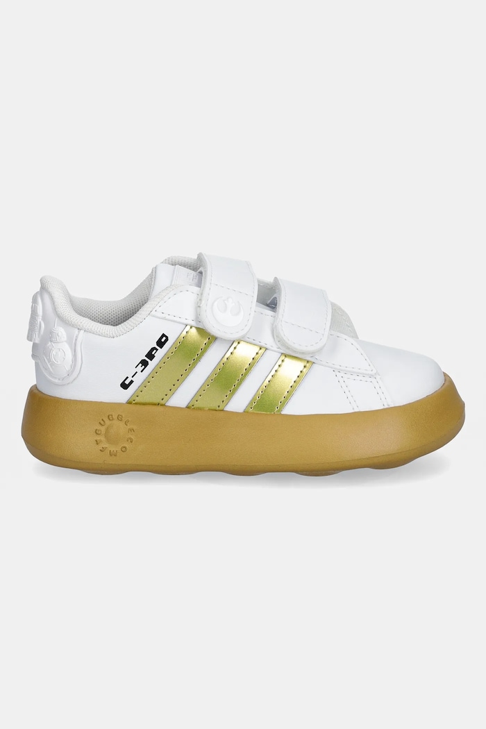 Dětské sneakers boty adidas DROIDS Grand Court IH1138 bílá SS25