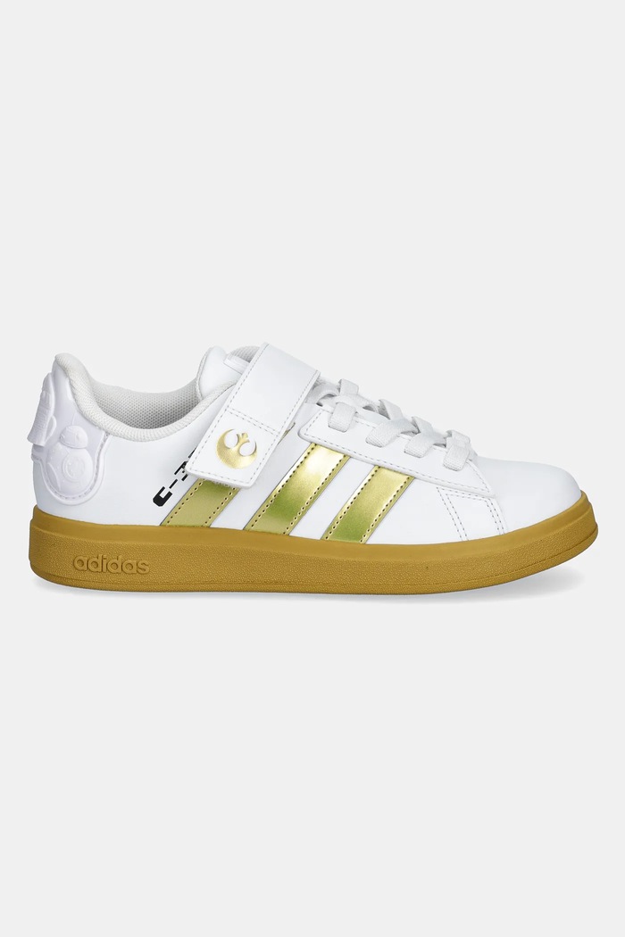 Dětské sneakers boty adidas DROIDS Grand Court 2.0 IH1135 bílá SS25