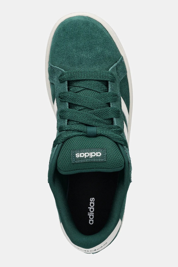 Semišové tenisky adidas GRAND COURT 00s zelená JP5893