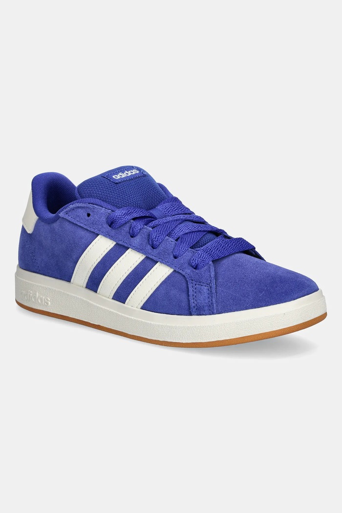 Sneakers boty adidas GRAND COURT 00s semišová kůže modrá JP5894