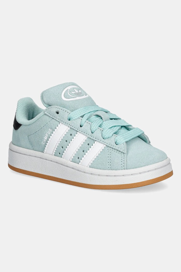 Παιδικά sneakers σουέτ adidas Originals CAMPUS 00s απομίμηση λείου δέρματος τιρκουάζ JP5511
