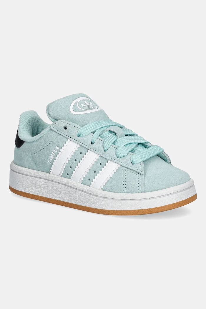 Παιδικά sneakers σουέτ adidas Originals CAMPUS 00s απομίμηση λείου δέρματος τιρκουάζ JP5511