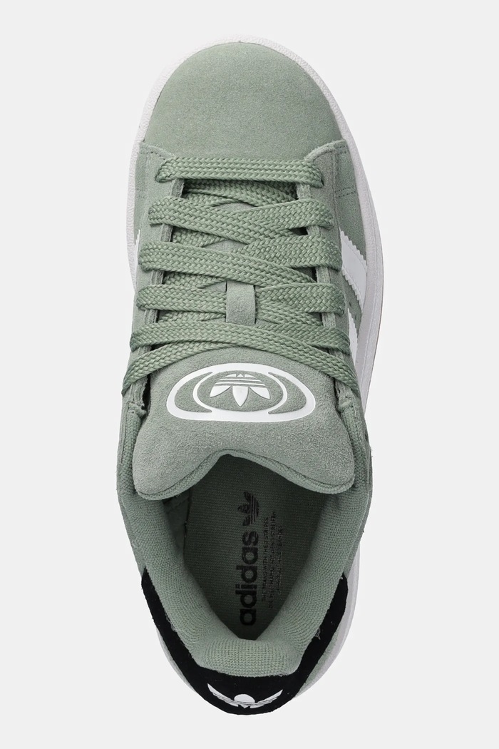 Tenisice od brušene kože adidas Originals CAMPUS 00s zelena JI0283