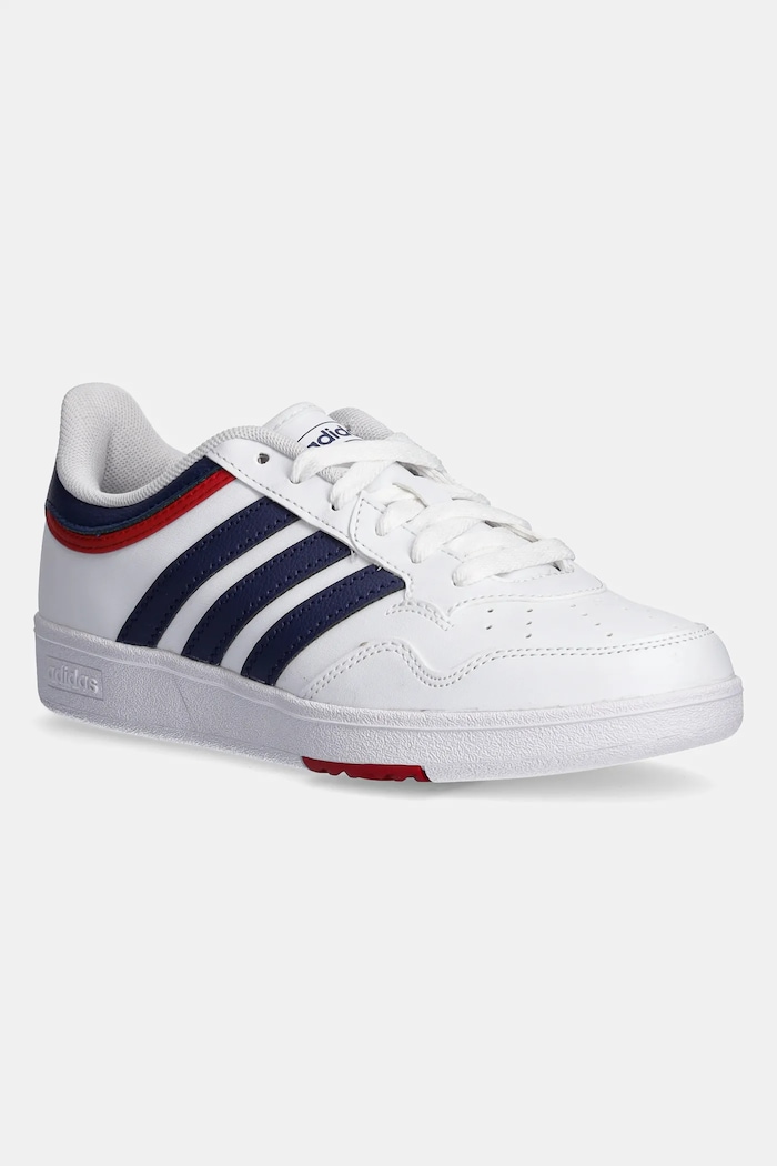 Dětské sneakers boty adidas Originals HOOPS 4.0 imitace kůže bílá JI3473