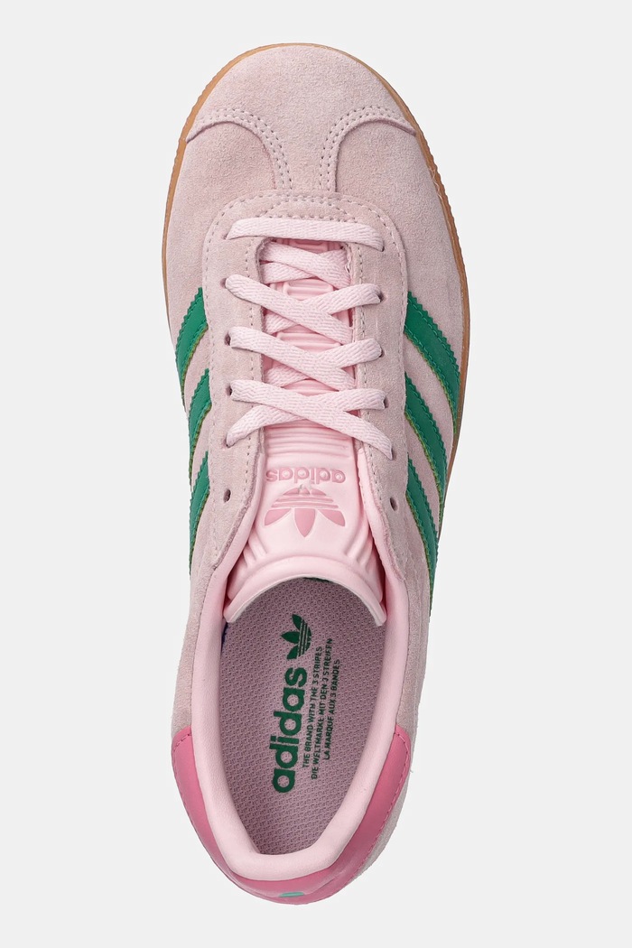 adidas Originals sneakers de piele întoarsă pentru copii GAZELLE roz JP7128