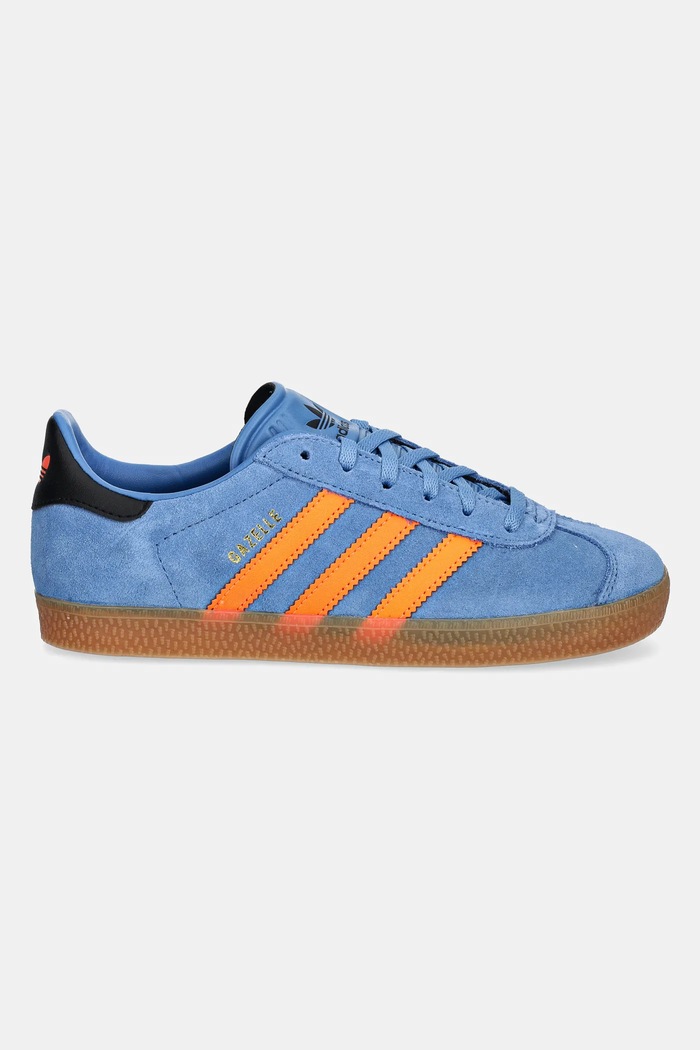 Detské semišové tenisky adidas Originals GAZELLE JP7124 modrá SS26