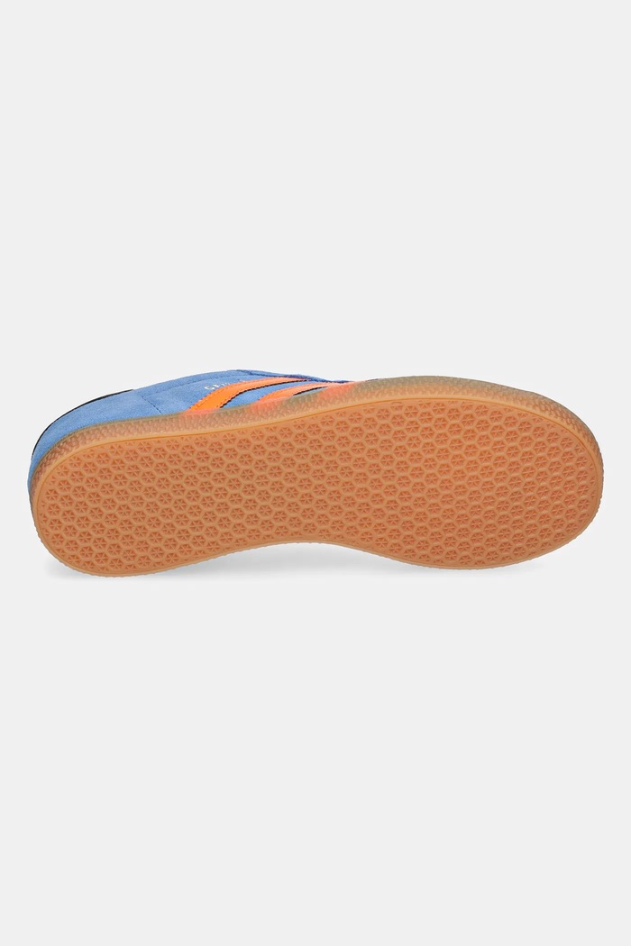 Detské semišové tenisky adidas Originals GAZELLE JP7124 modrá