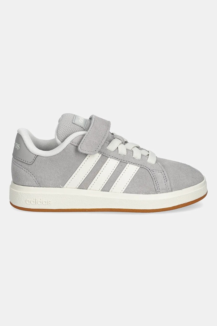 Dječje tenisice od brušene kože adidas GRAND COURT 00s JP5897 siva SS25