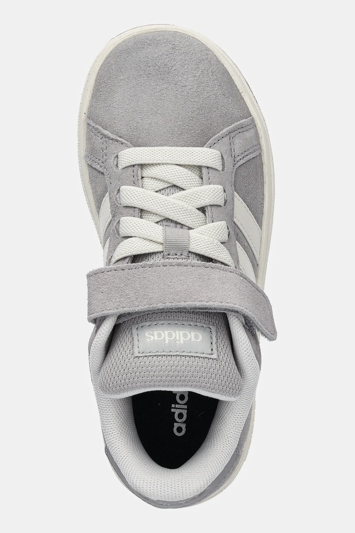 Dječje tenisice od brušene kože adidas GRAND COURT 00s siva JP5897