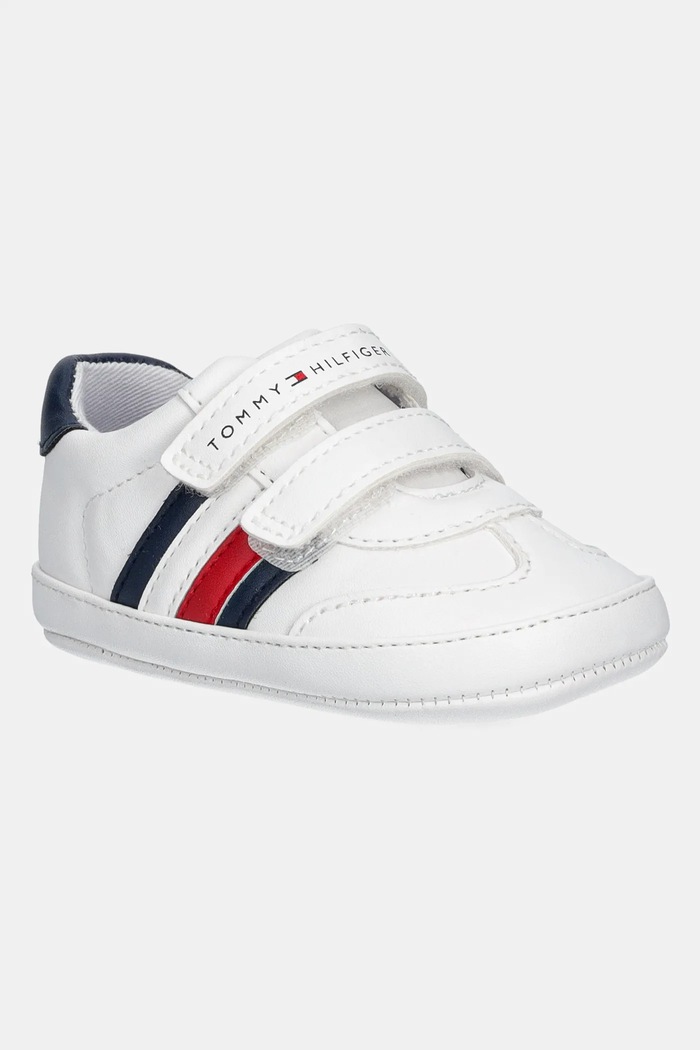 Βρεφικά παπούτσια Tommy Hilfiger χωρίς μόνωση λευκό T0B9.33831