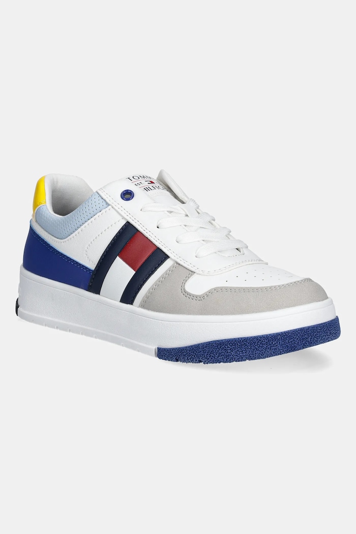 Tommy Hilfiger sneakersy dziecięce imitacja skóry licowej biały T3X9.33863.35.39