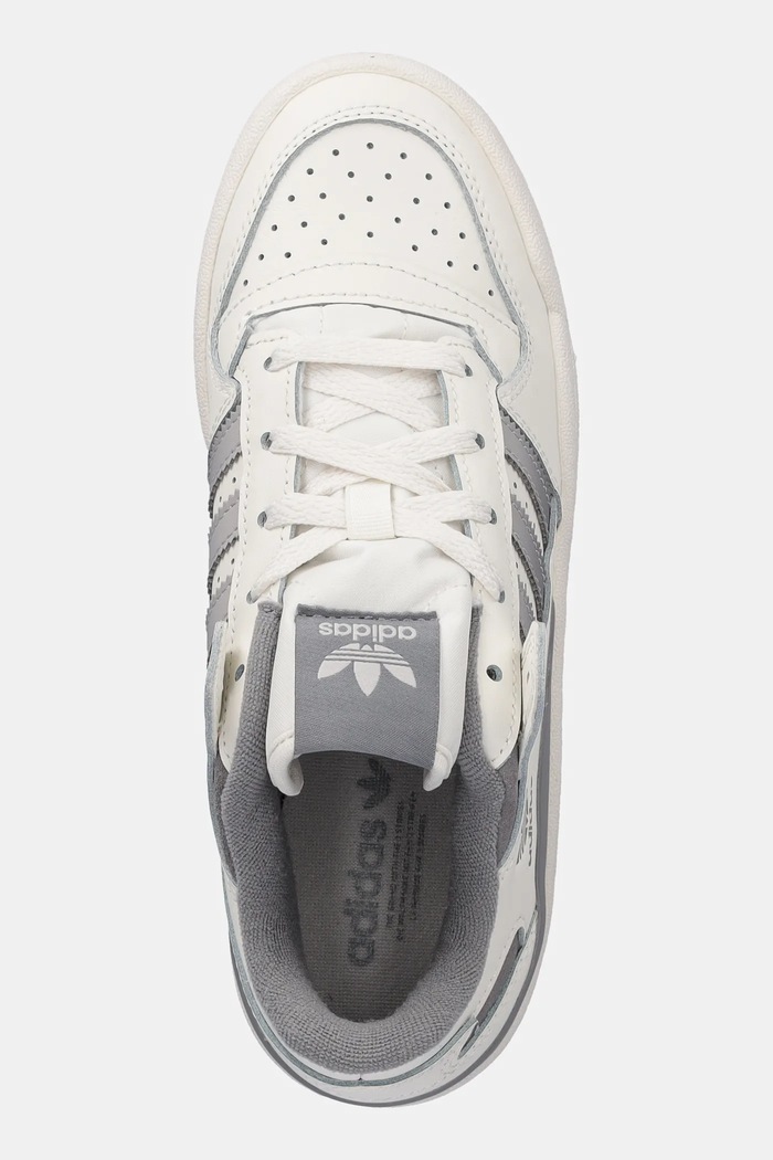 adidas Originals sneakersy skórzane dziecięce FORUM LOW beżowy JI0405
