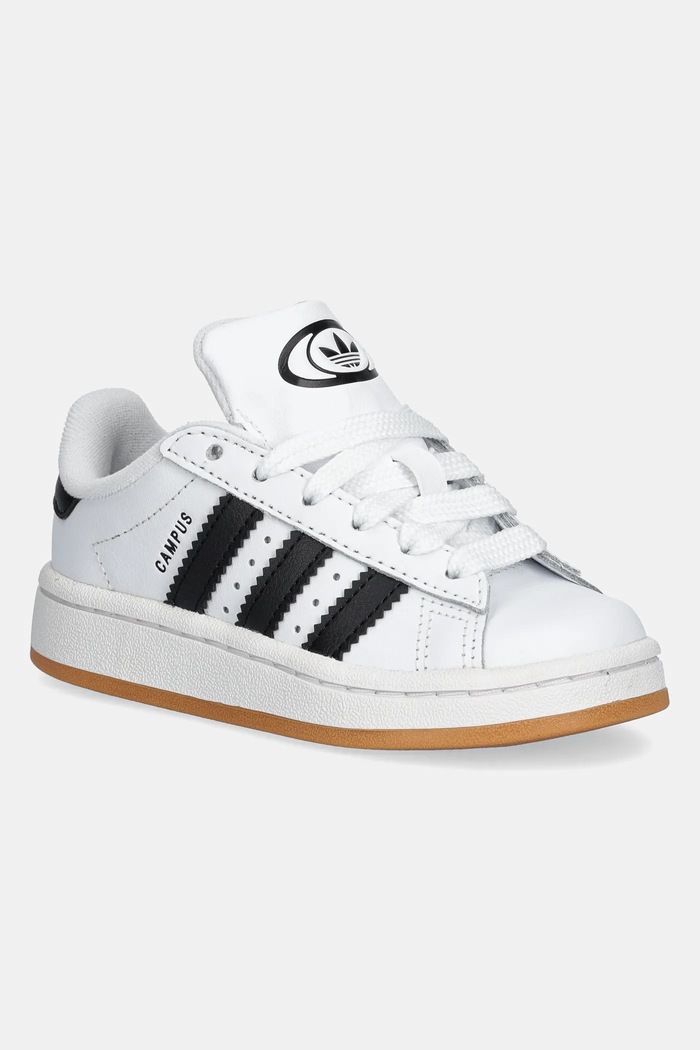 Dětské sneakers boty adidas Originals CAMPUS 00s přírodní kůže bílá JP7035