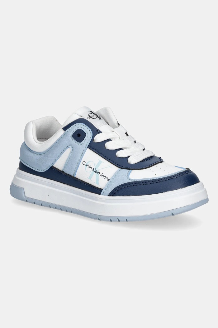 Calvin Klein Jeans sneakersy dziecięce syntetyczny niebieski V3X9.82091.30.34