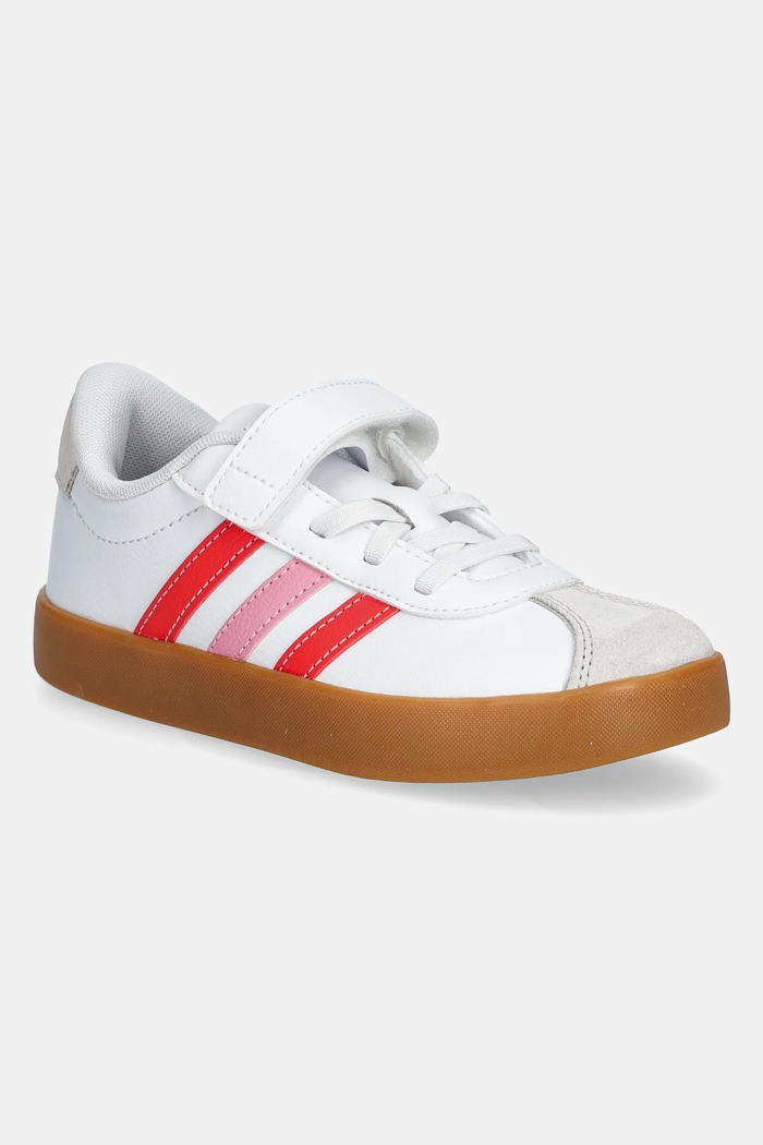 adidas gyerek sportcipő VL COURT 3.0 velúr bőr fehér JH6318