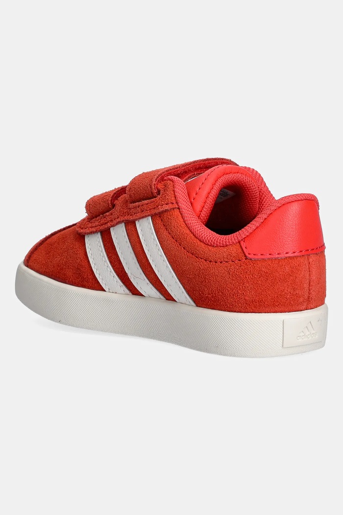 Chłopiec adidas sneakersy zamszowe dziecięce VL COURT 3.0 JH6307 pomarańczowy